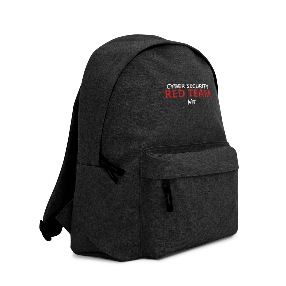 Cyber Security Red Team - Embroidered Backpack (dark) by DarkByteGear