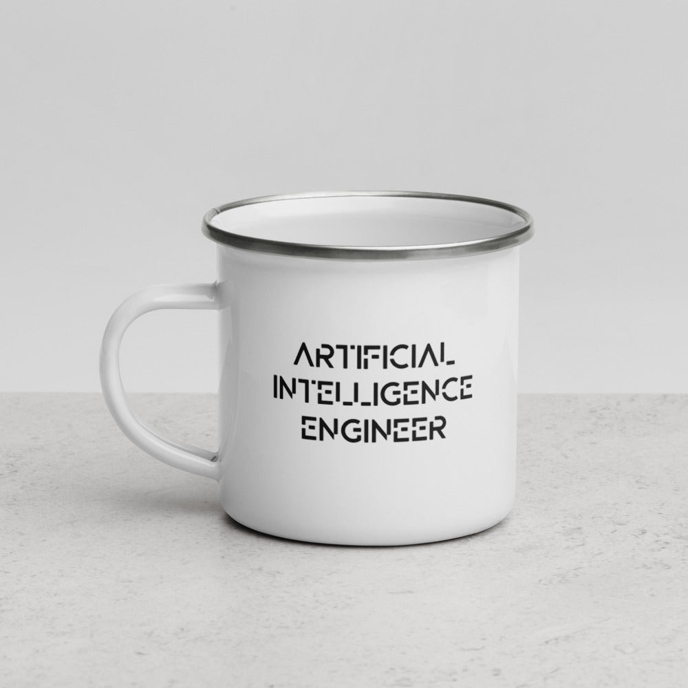 Artificial intelligence engineer - Enamel Mug by DarkByteGear