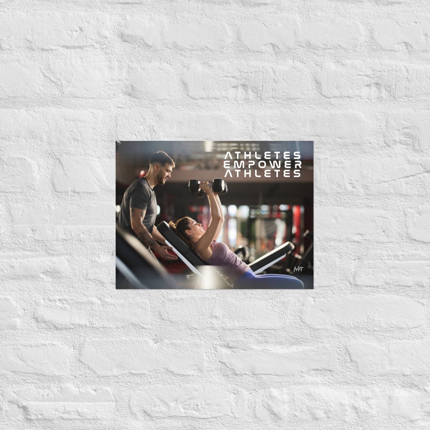 Athletes Empower Athletes - Poster by DarkByteGear