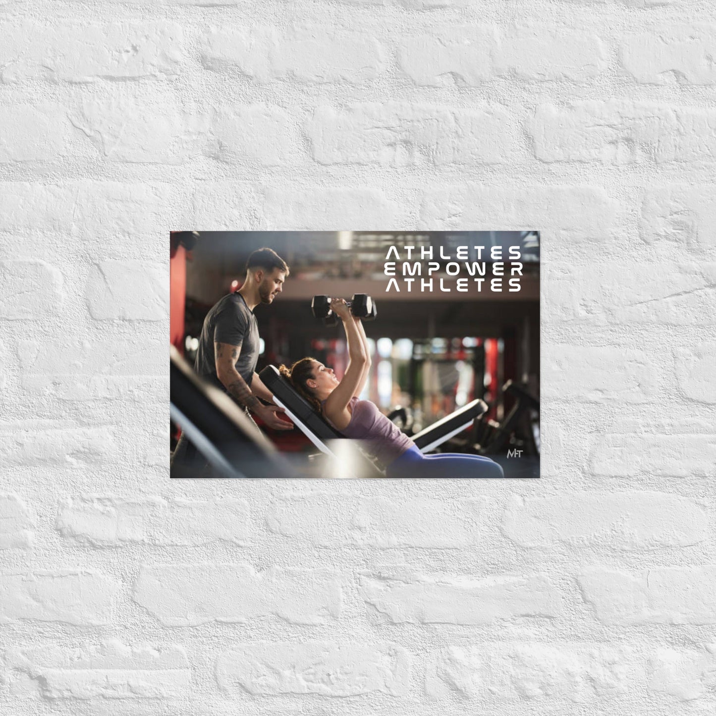 Athletes Empower Athletes - Poster by DarkByteGear