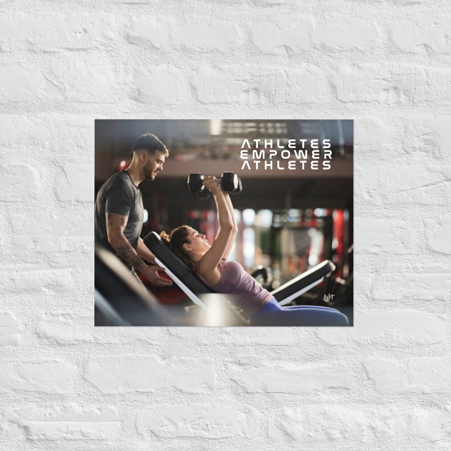 Athletes Empower Athletes - Poster by DarkByteGear