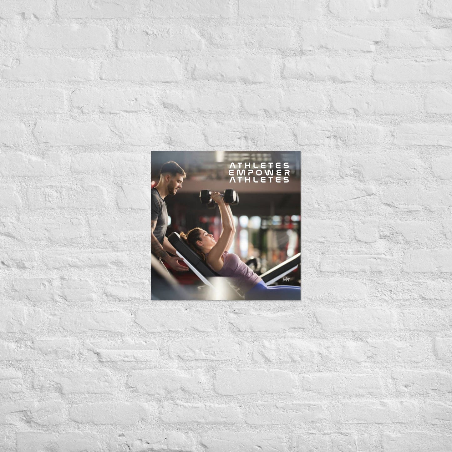 Athletes Empower Athletes - Poster by DarkByteGear