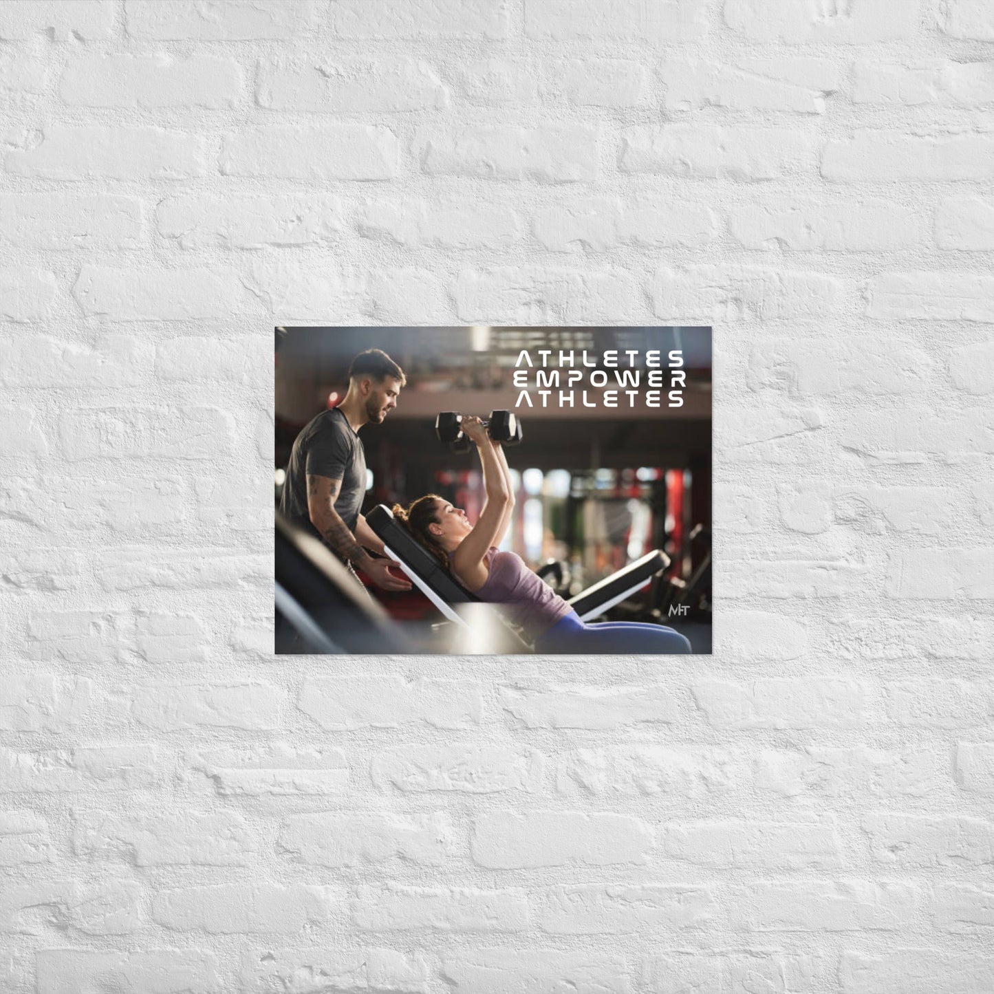 Athletes Empower Athletes - Poster by DarkByteGear