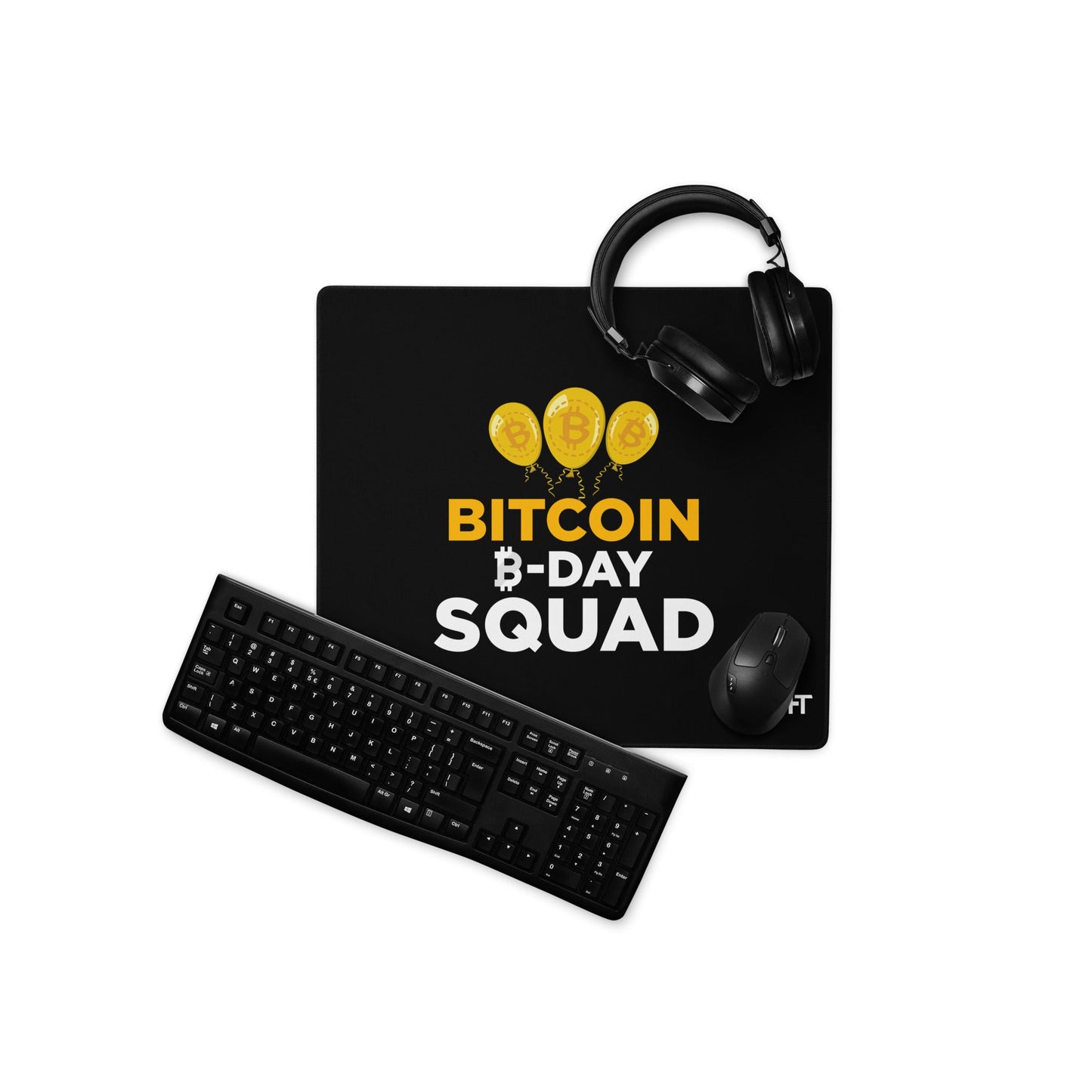 Bitcoin B-Day Squad - Desk Mat by DarkByteGear