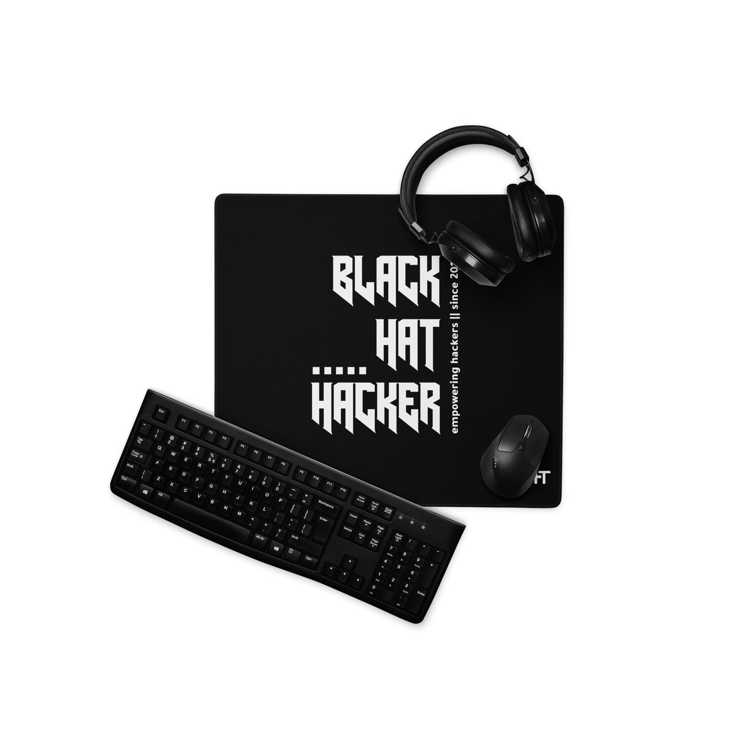 Black Hat Hacker V14 Desk Mat by DarkByteGear
