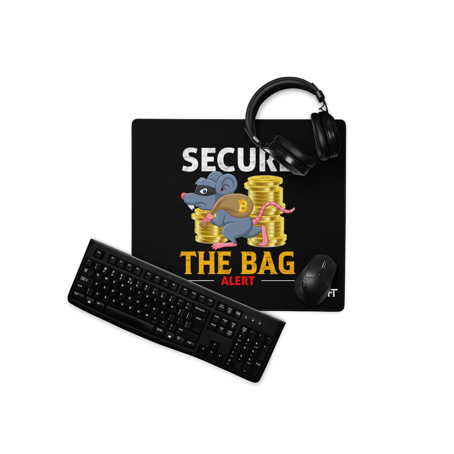 Secure the Bag Alert - Desk Mat by DarkByteGear