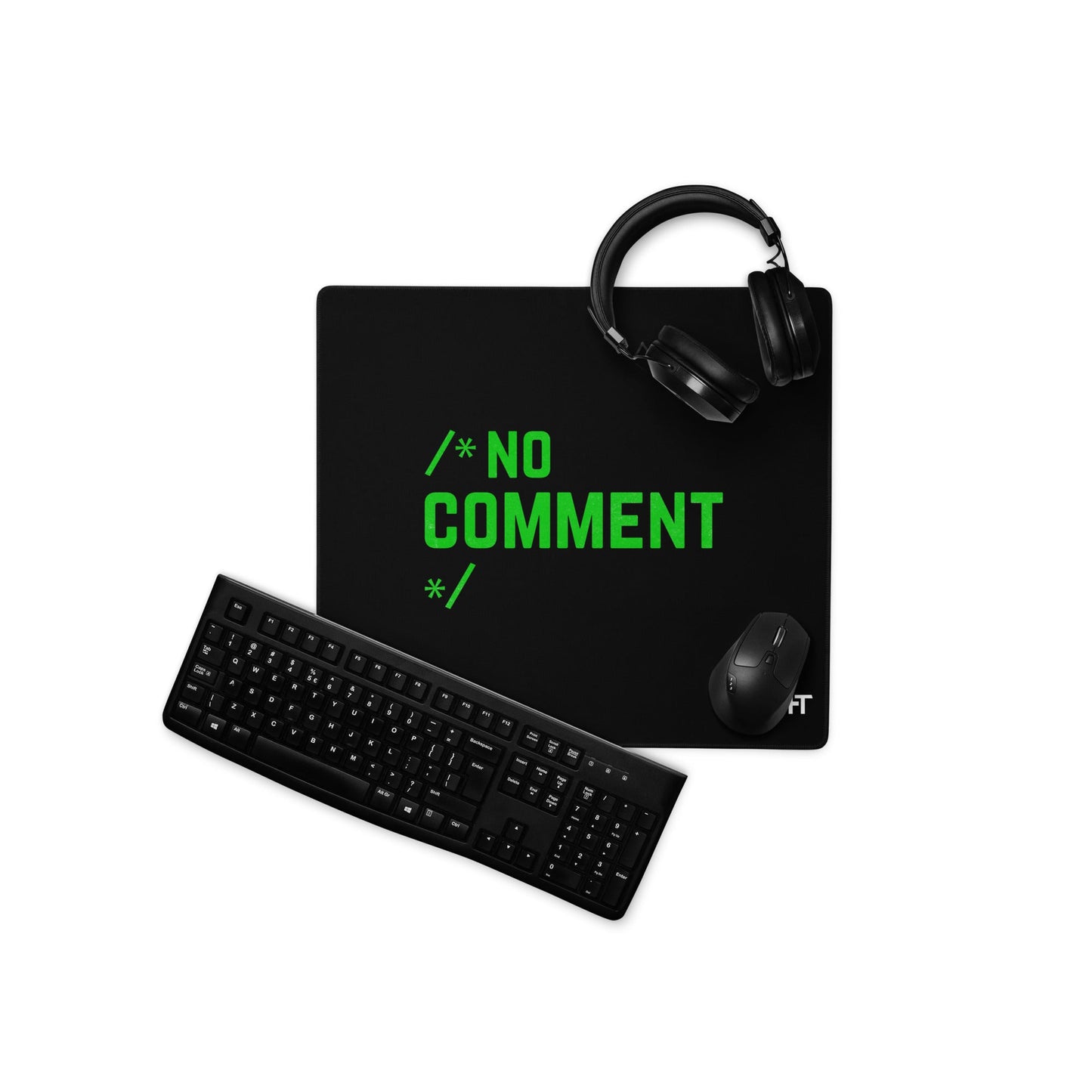 /*No Comment*/ Desk Mat by DarkByteGear