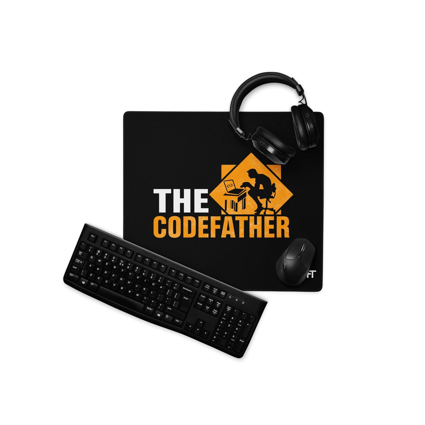 The Code Father Desk Mat by DarkByteGear