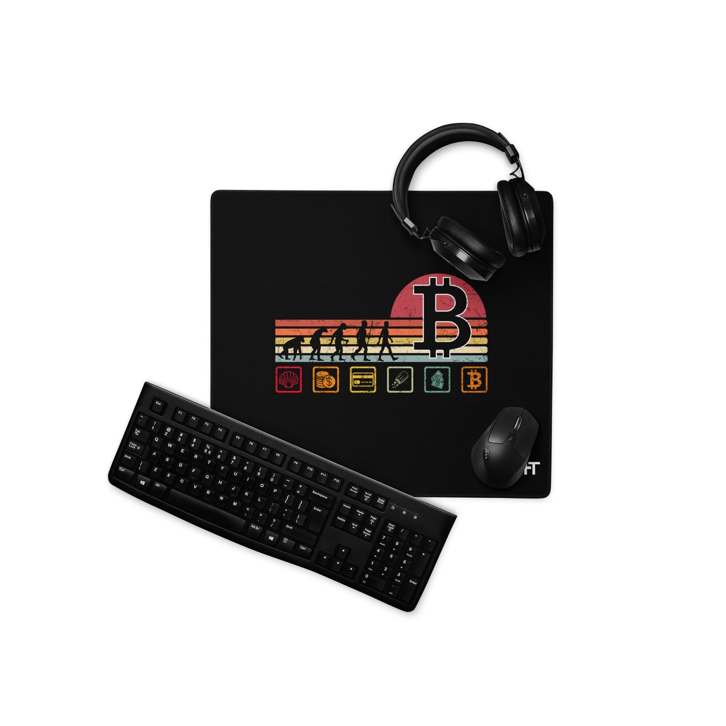 Bitcoin Evolution - Desk Mat by DarkByteGear