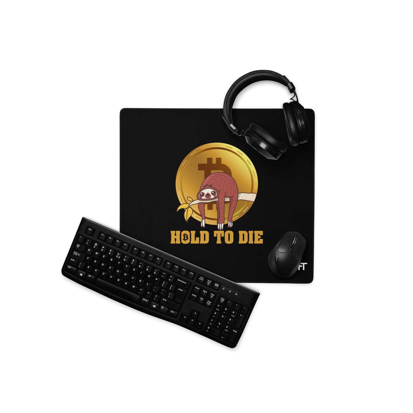 Bitcoin: Hold to Die - Desk Mat by DarkByteGear
