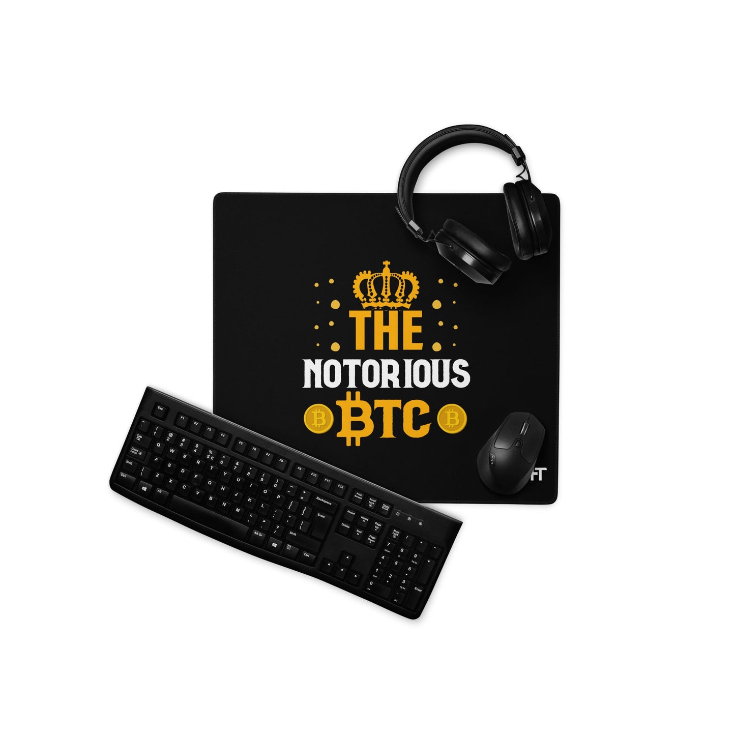 The Notorious Bitcoin - Desk Mat by DarkByteGear