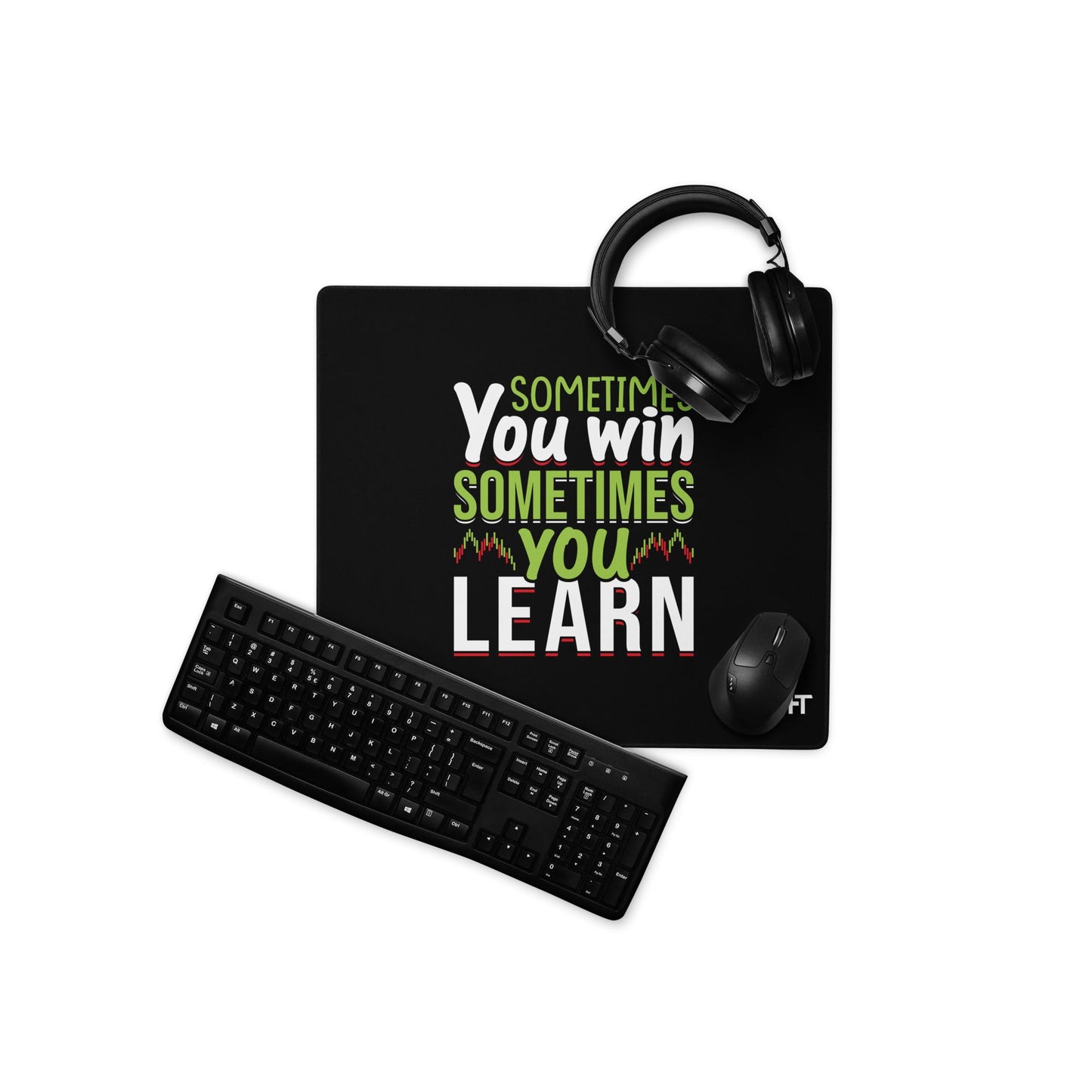 Sometimes you Win, sometimes you Learn - Desk Mat by DarkByteGear