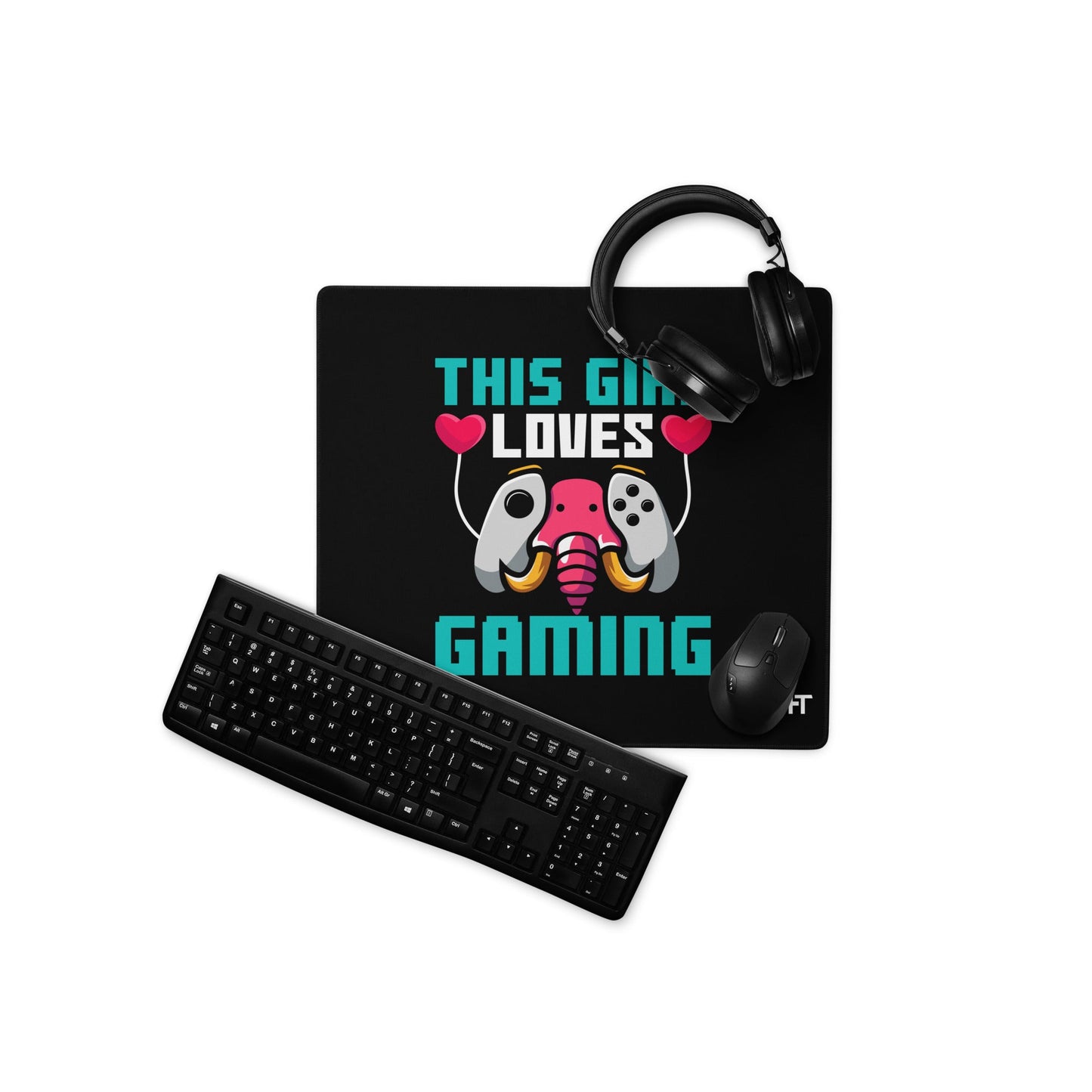 This girl Loves video games ( RiMa ) - Desk Mat by DarkByteGear