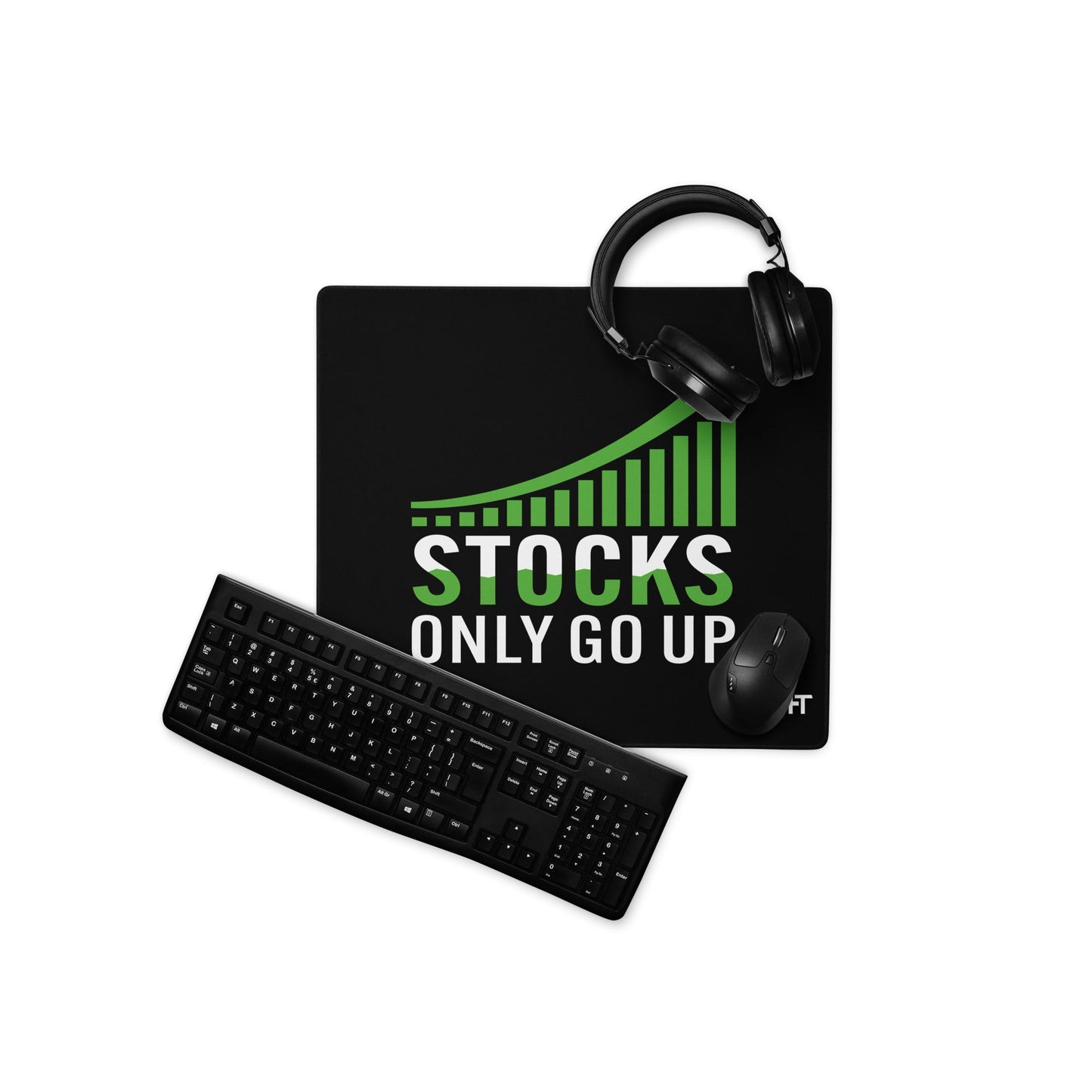 Stocks only Go up - Desk Mat by DarkByteGear