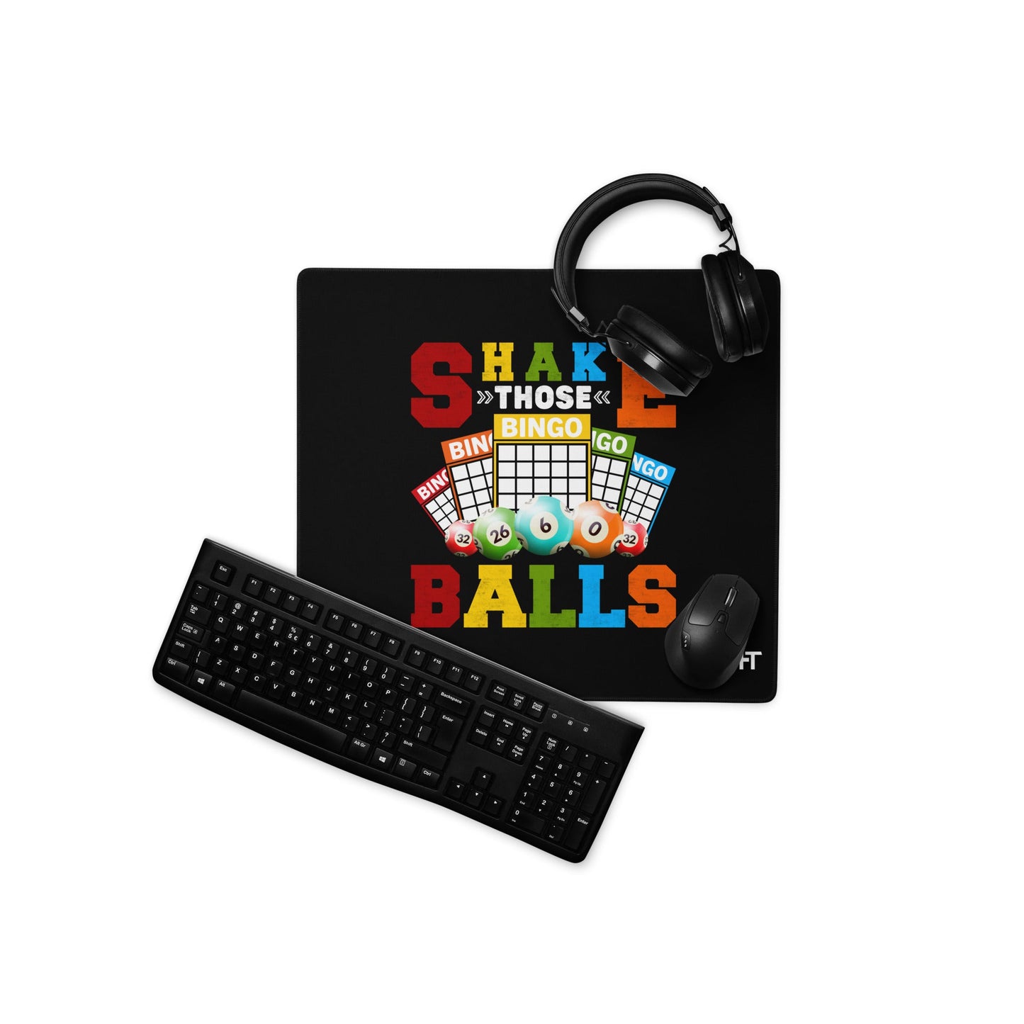 Shake those Bingo Balls - Desk Mat by DarkByteGear