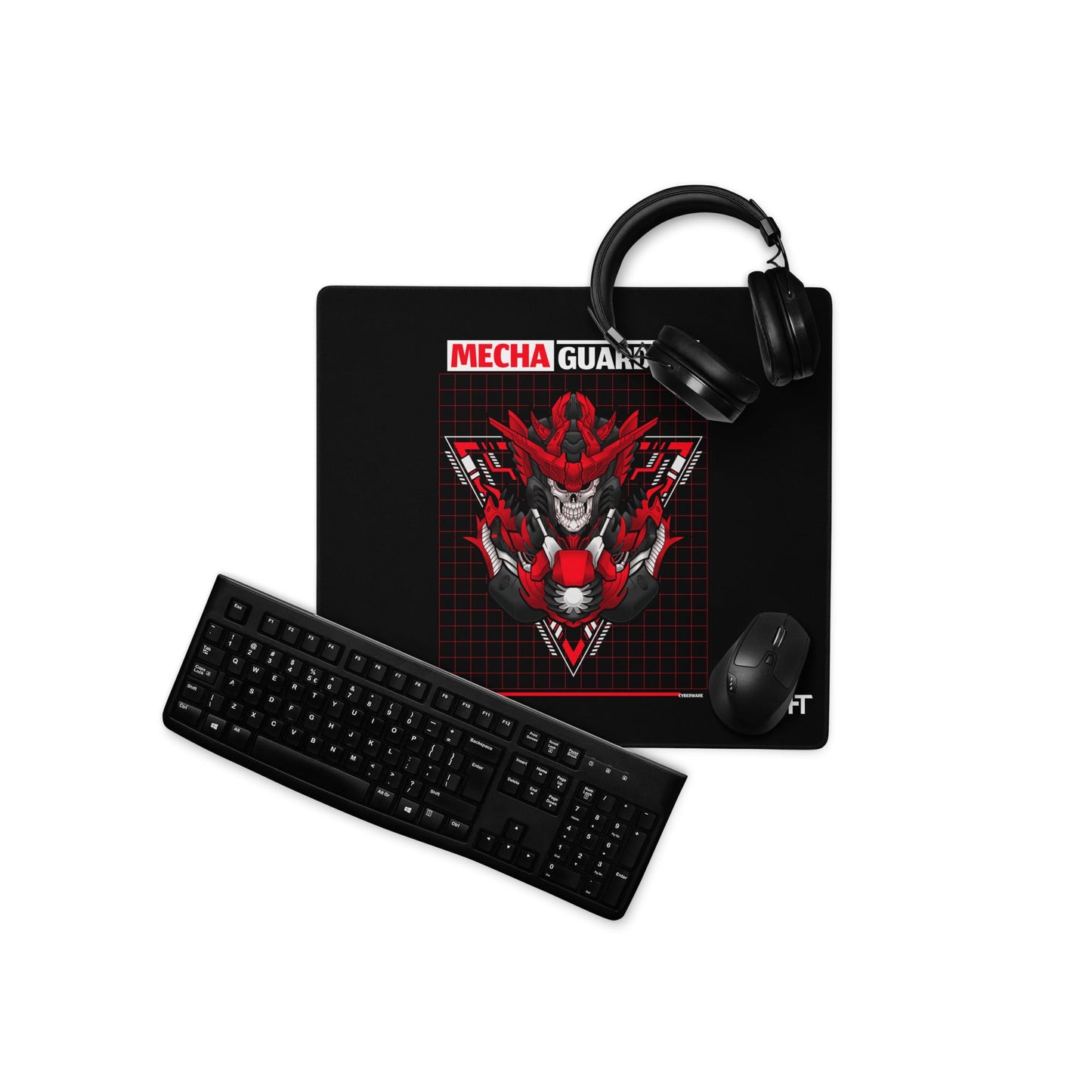 Red Mecha Guardian - Desk Mat by DarkByteGear