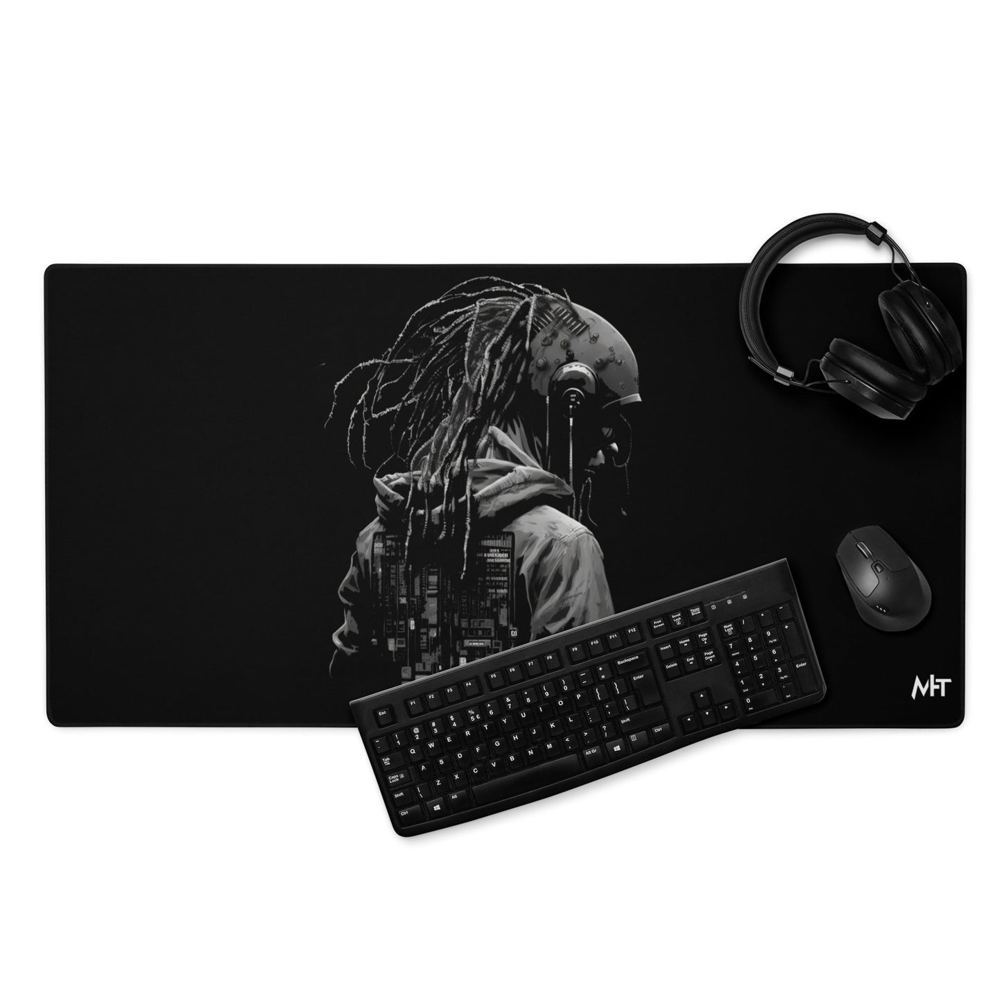 Cyberware assassin v36 - Gaming mouse pad by DarkByteGear