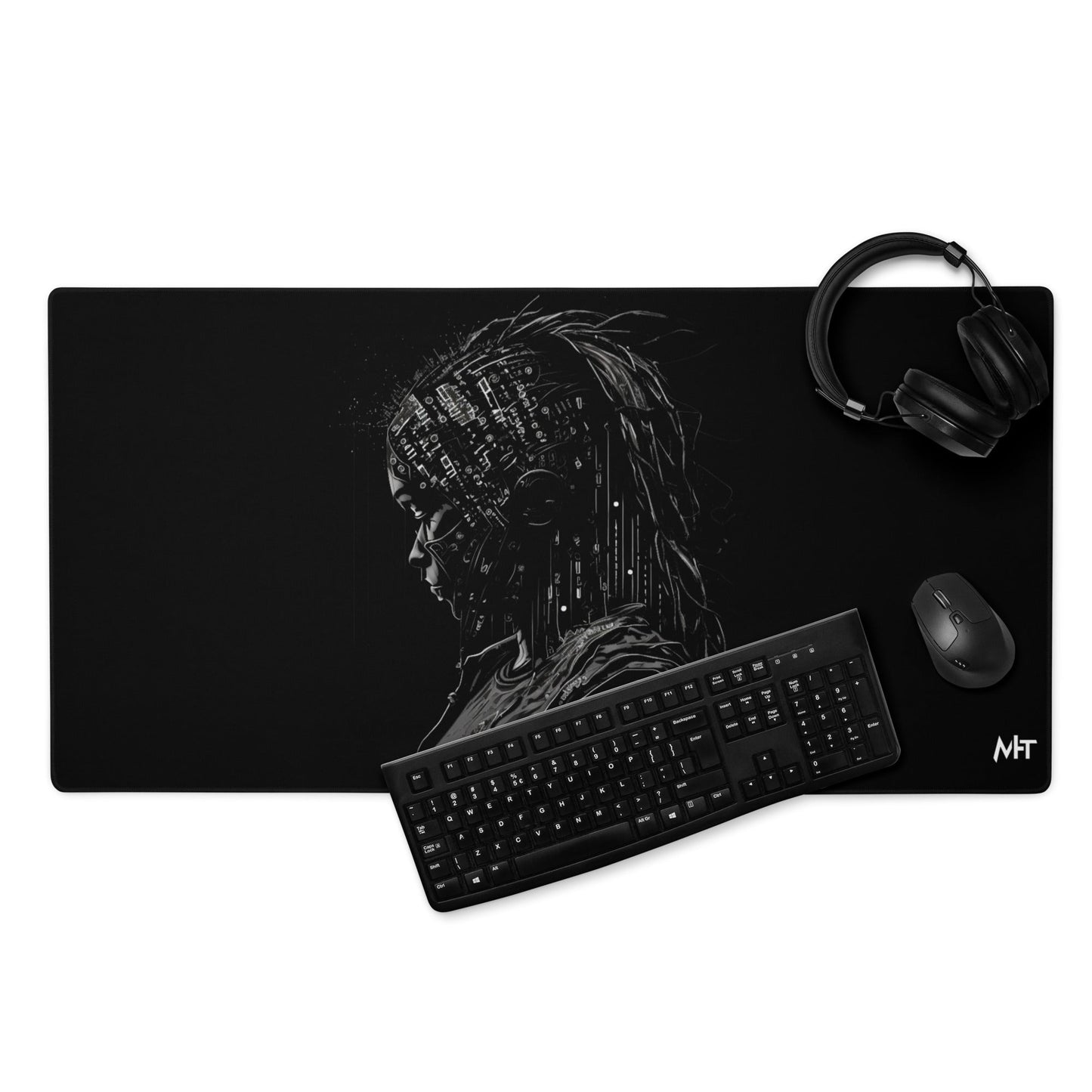 Cyberware assassin v38 - Gaming mouse pad by DarkByteGear
