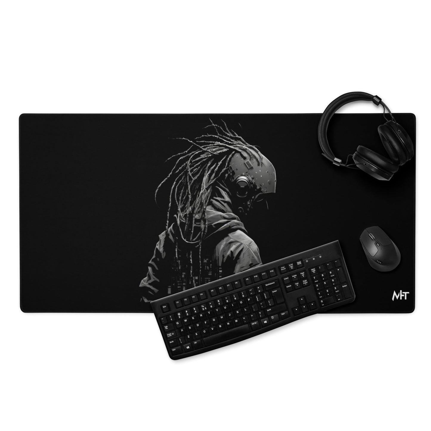 Cyberware assassin v39 - Gaming mouse pad by DarkByteGear