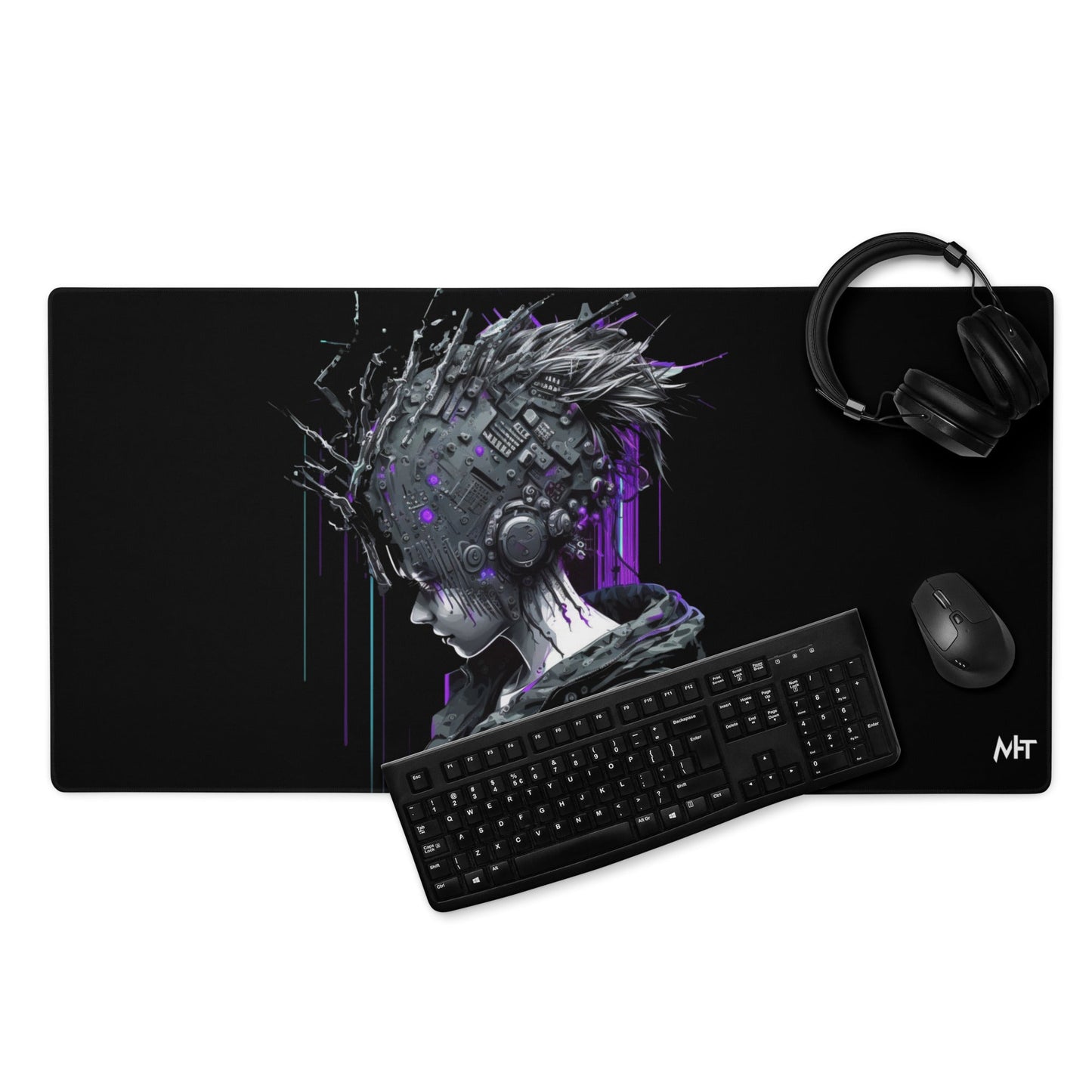 Cyberware assassin v43 - Gaming mouse pad by DarkByteGear