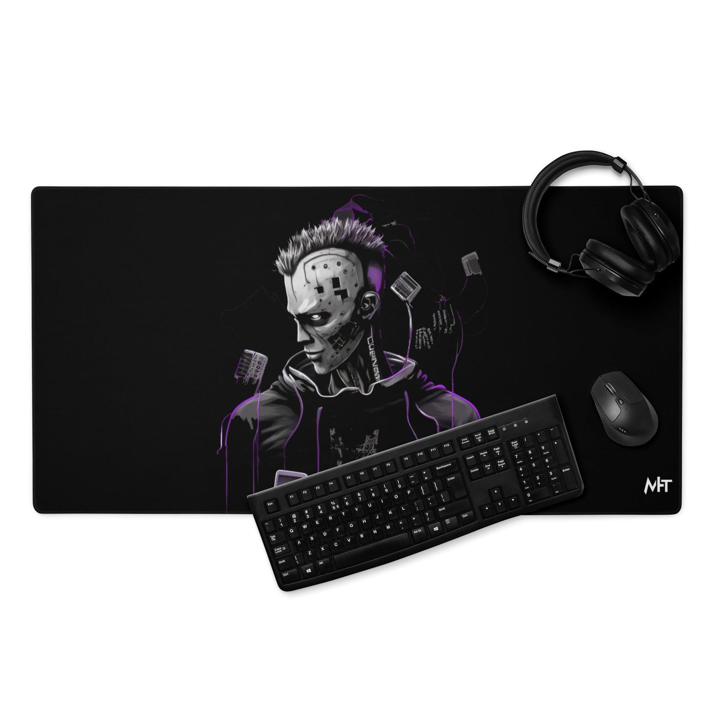 Cyberware assassin v46 - Gaming mouse pad by DarkByteGear