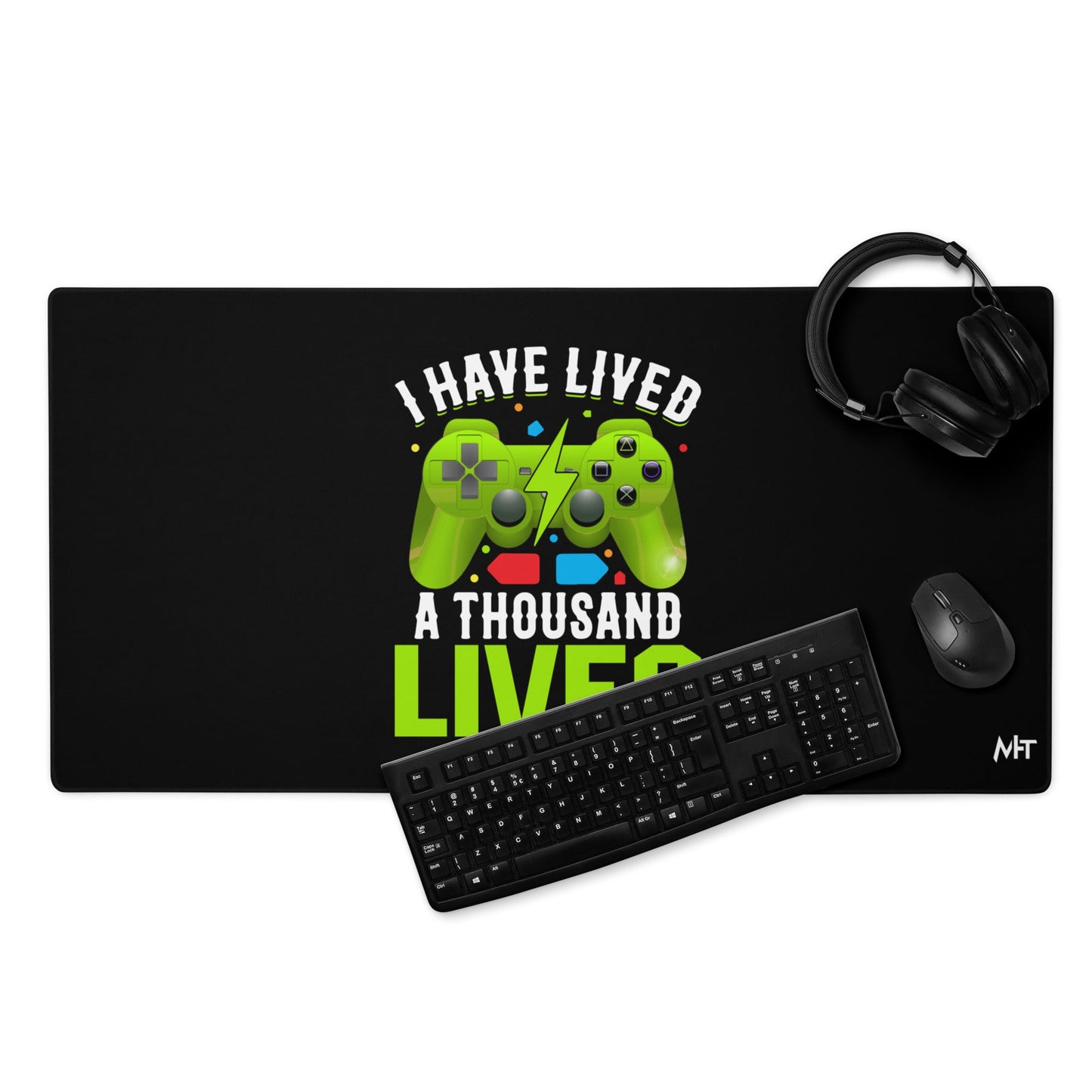 I have lived a thousand lives Desk Mat by DarkByteGear