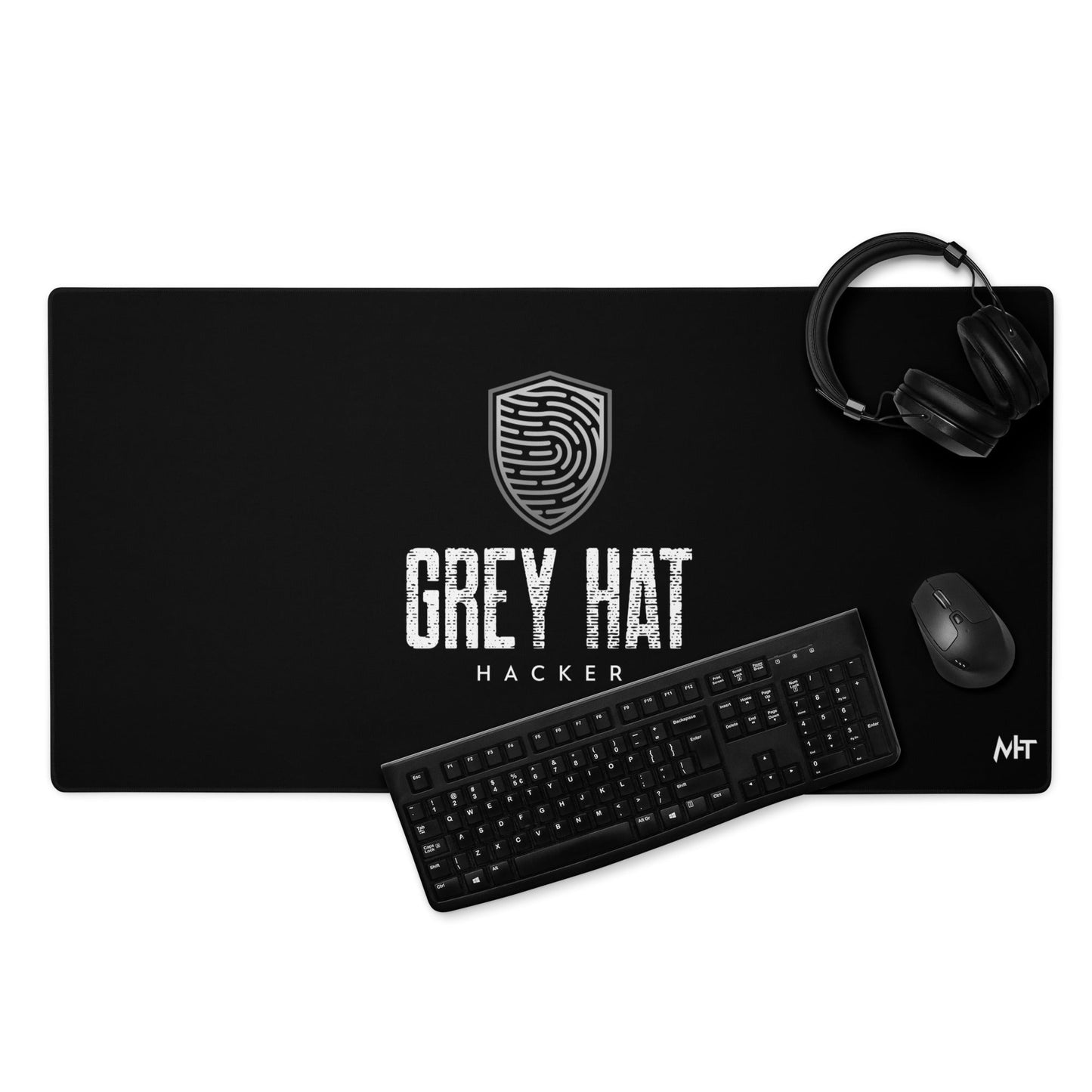 Grey Hat Hacker V4 - Desk Mat by DarkByteGear