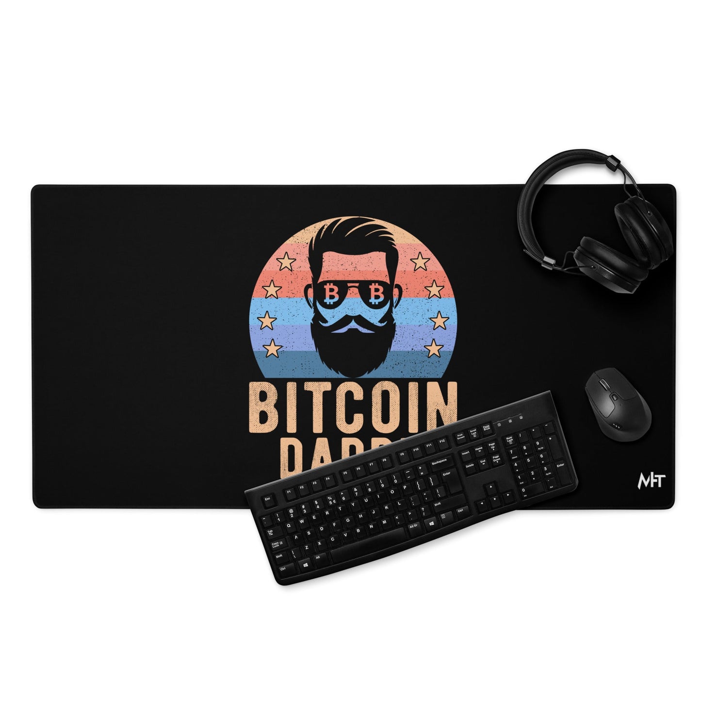 Bitcoin Daddy - Desk Mat by DarkByteGear