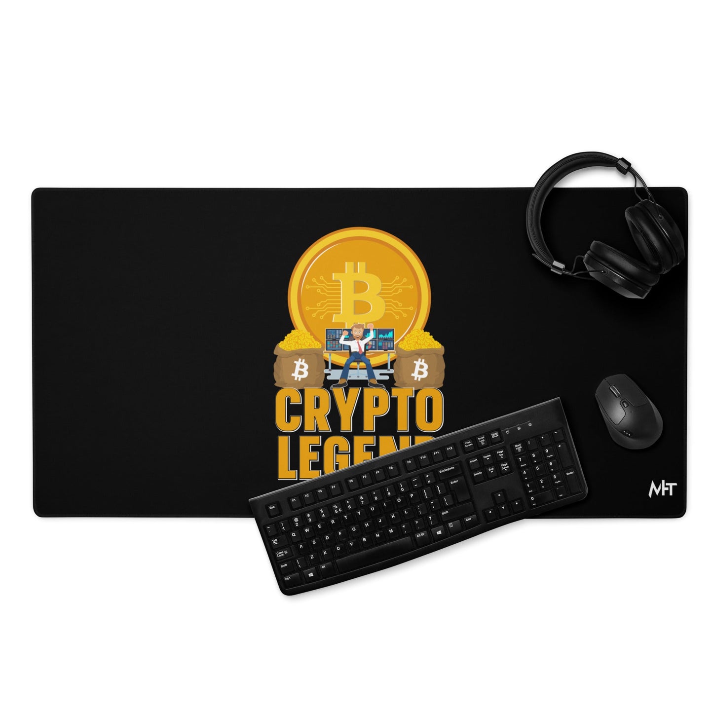 Bitcoin Legend - Desk Mat by DarkByteGear