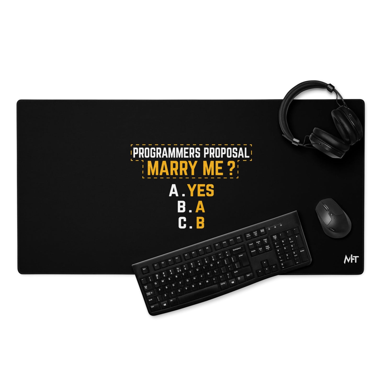 Programmers' Proposal - Desk Mat by DarkByteGear