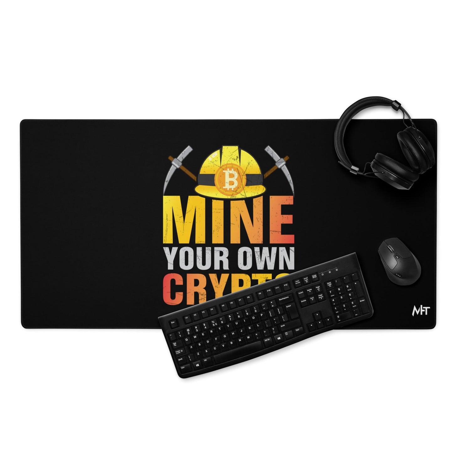 Mine your own Crypto - Desk Mat by DarkByteGear