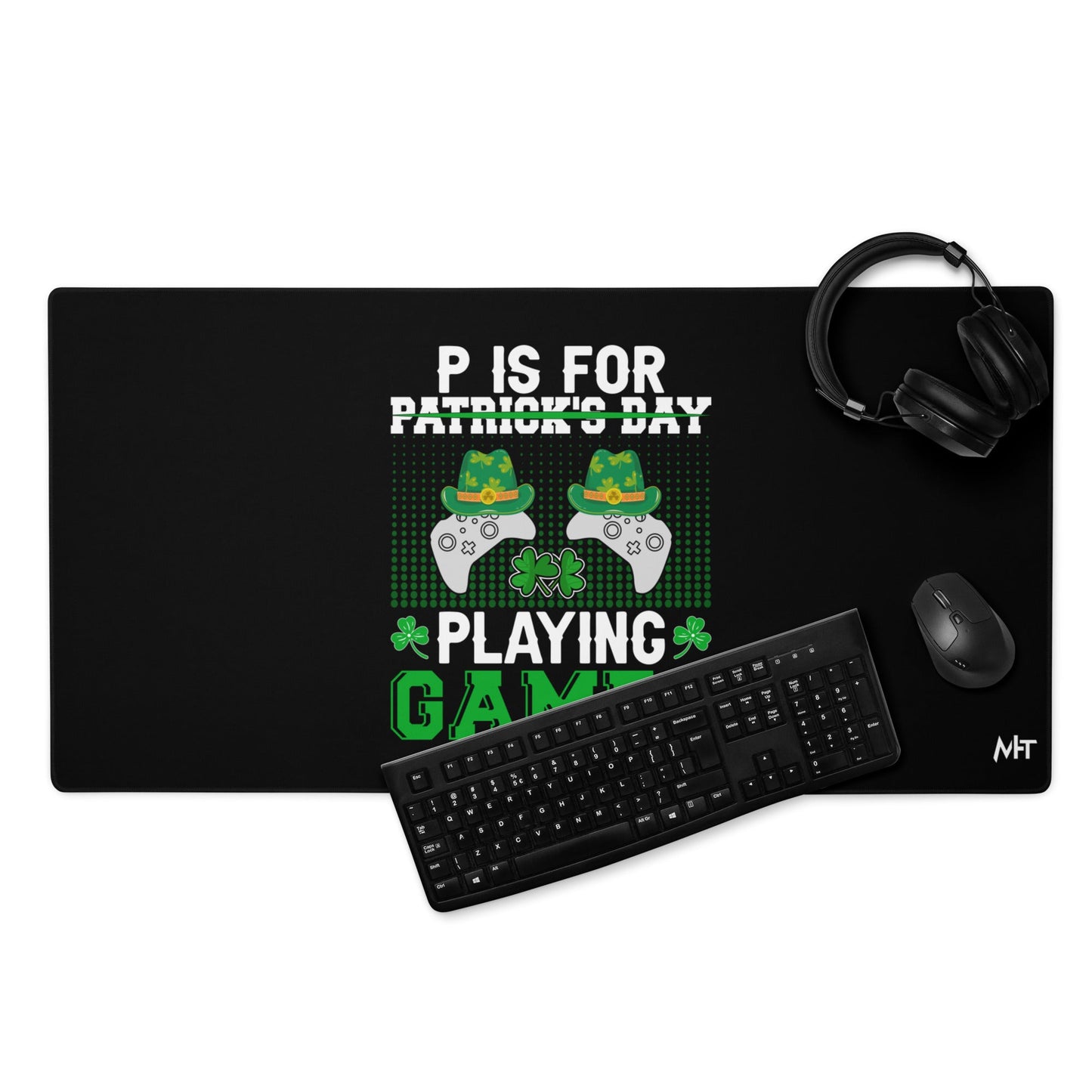 P is for "Playing Games" - Desk Mat by DarkByteGear