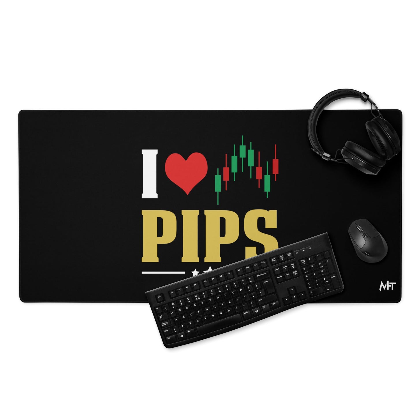 I Love Pips ( MAHFUZ ) - Desk Mat by DarkByteGear