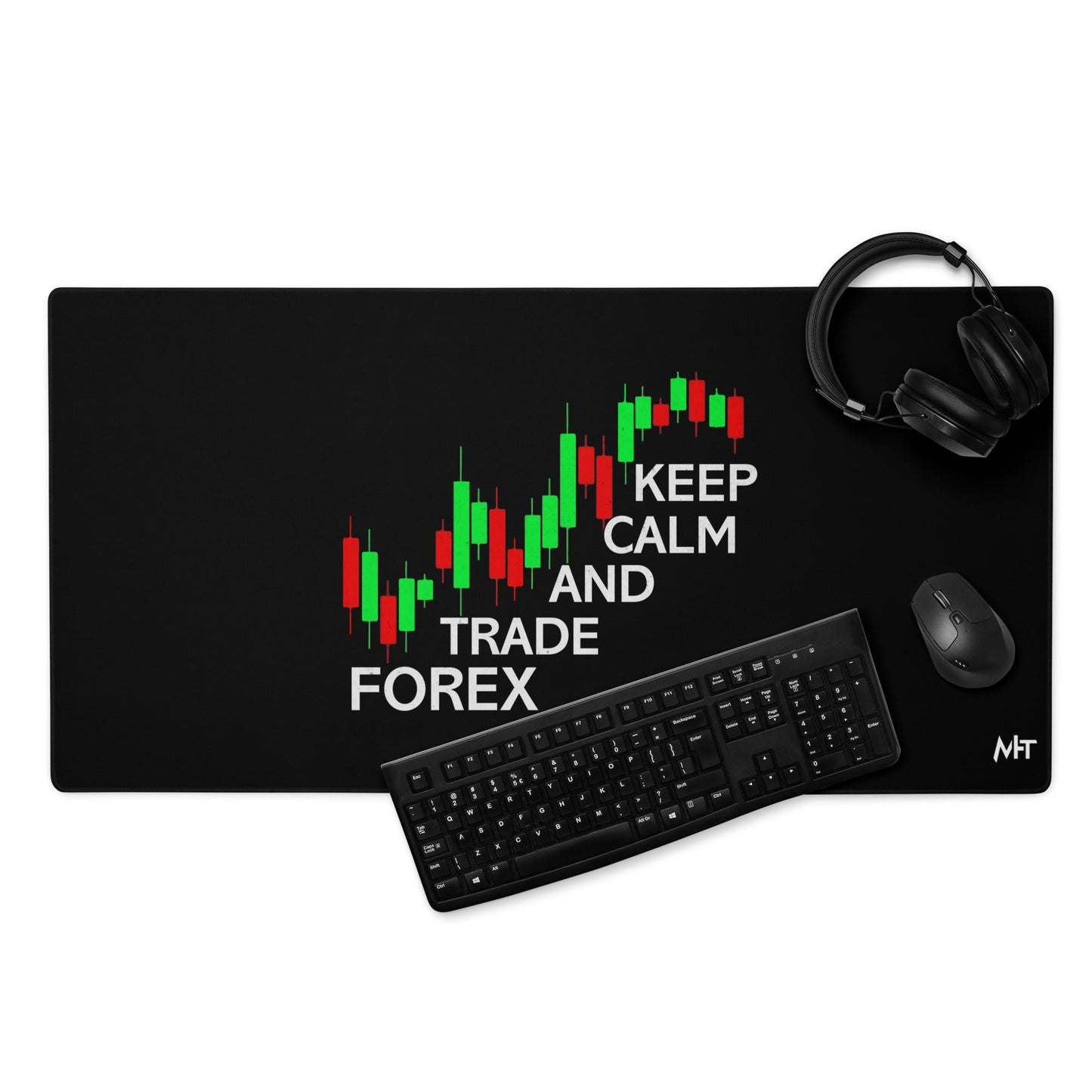 Keep Calm and Trade Forex - Desk Mat by DarkByteGear