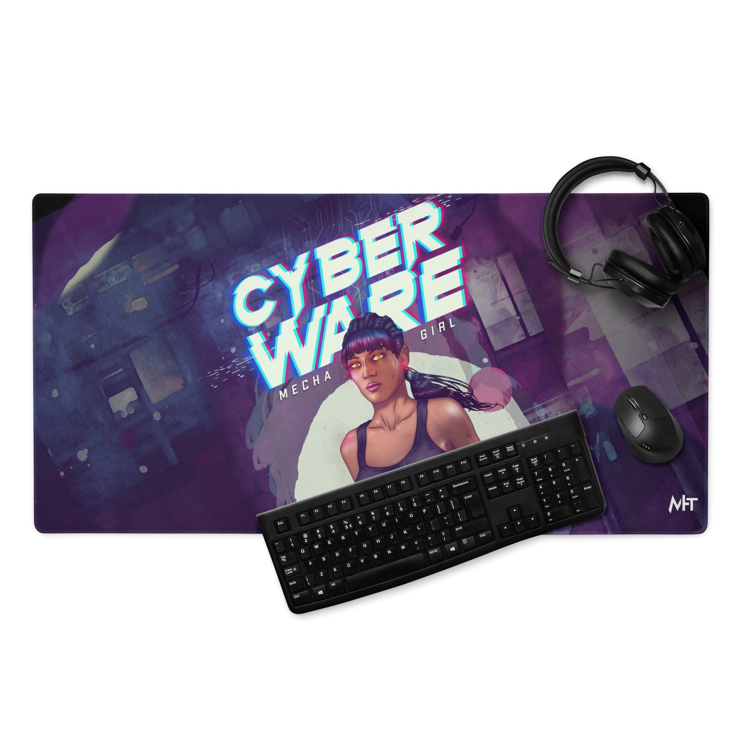 Cyberware Mecha Girl - Desk Mat by DarkByteGear