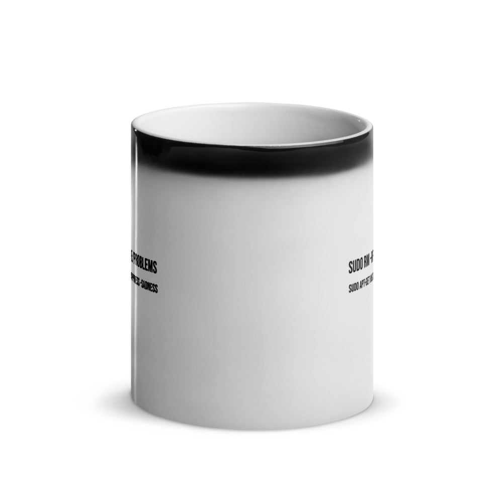 sudo rm -rf lifeproblems - Glossy Magic Mug by DarkByteGear