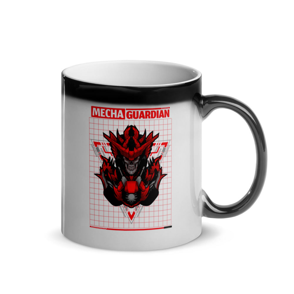 Red Mecha Guardian - Glossy Magic Mug by DarkByteGear