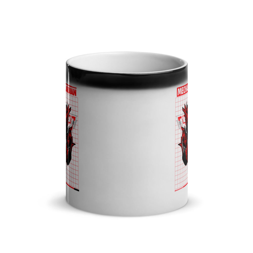 Red Mecha Guardian - Glossy Magic Mug by DarkByteGear