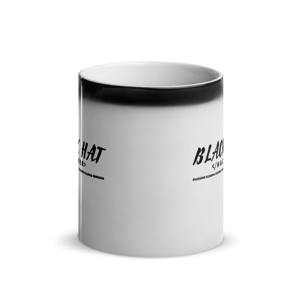 Black Hat Hacker V2 - Glossy Magic Mug by DarkByteGear