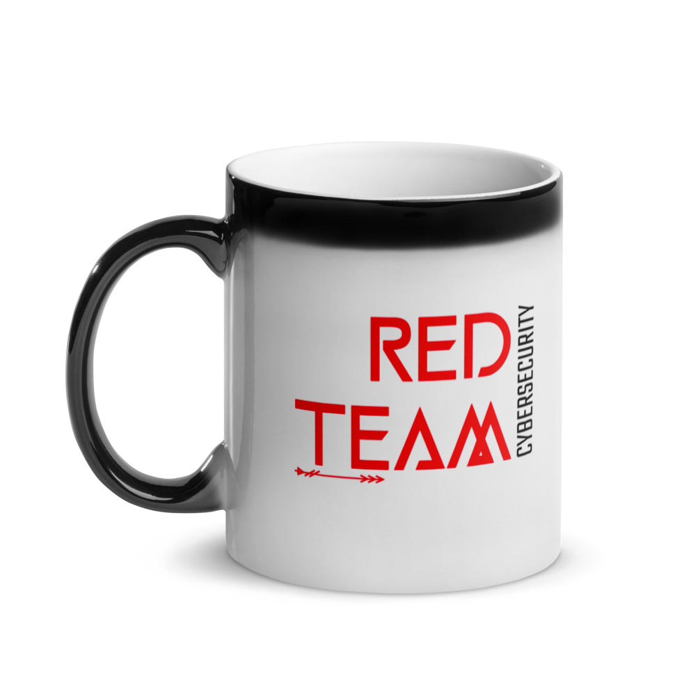 Cyber Security Red Team v4 - Glossy Magic Mug by DarkByteGear