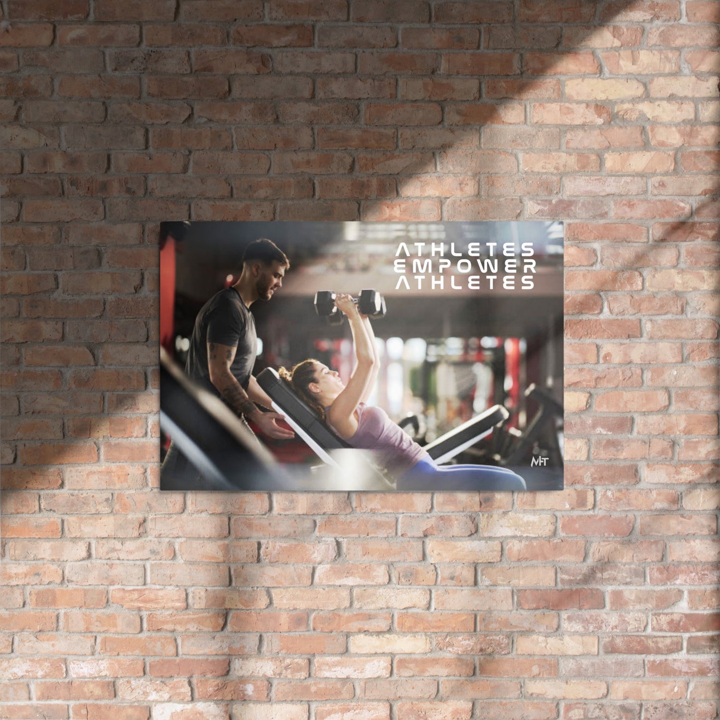 Athletes Empower Athletes - Metal prints by DarkByteGear