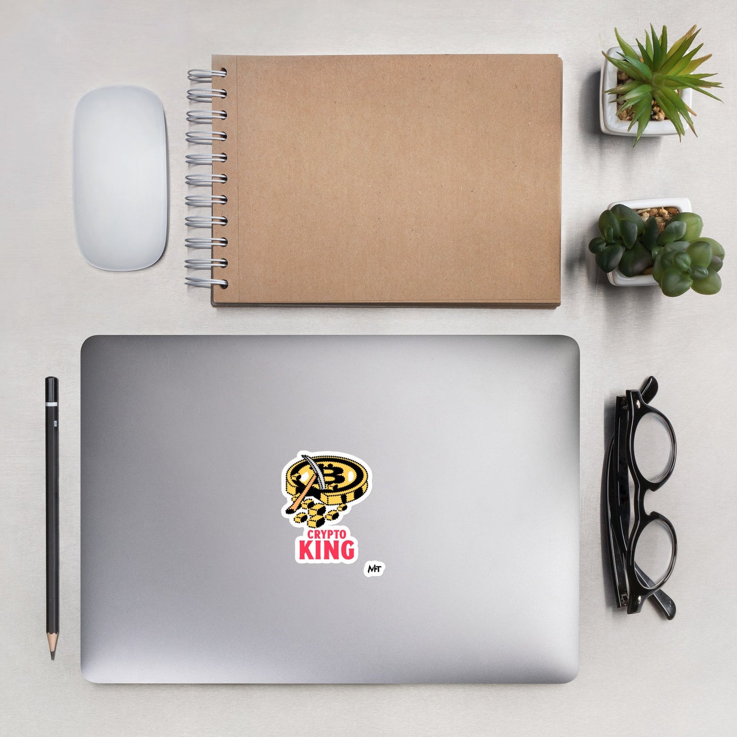 Crypto King - Bubble-free stickers by DarkByteGear