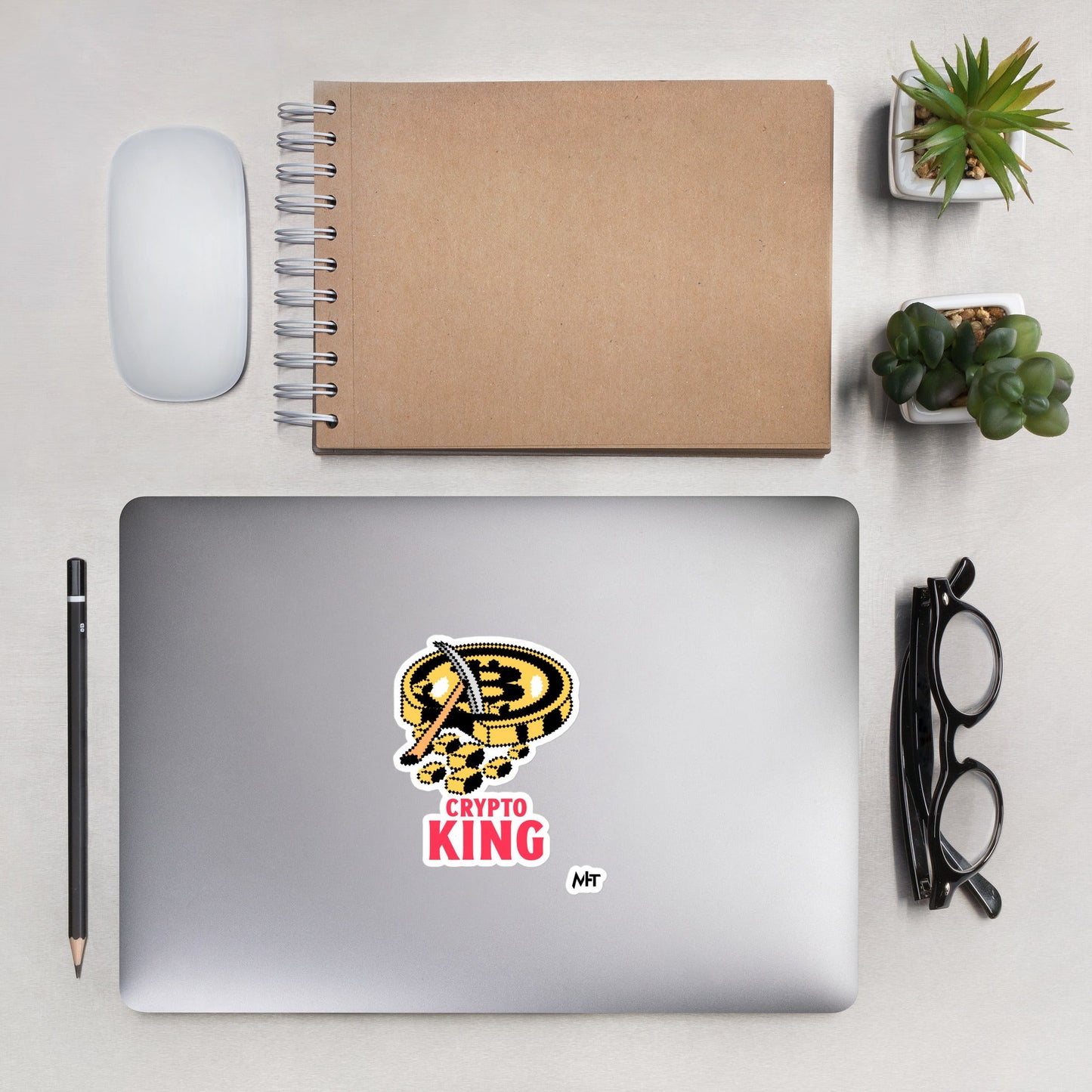 Crypto King - Bubble-free stickers by DarkByteGear