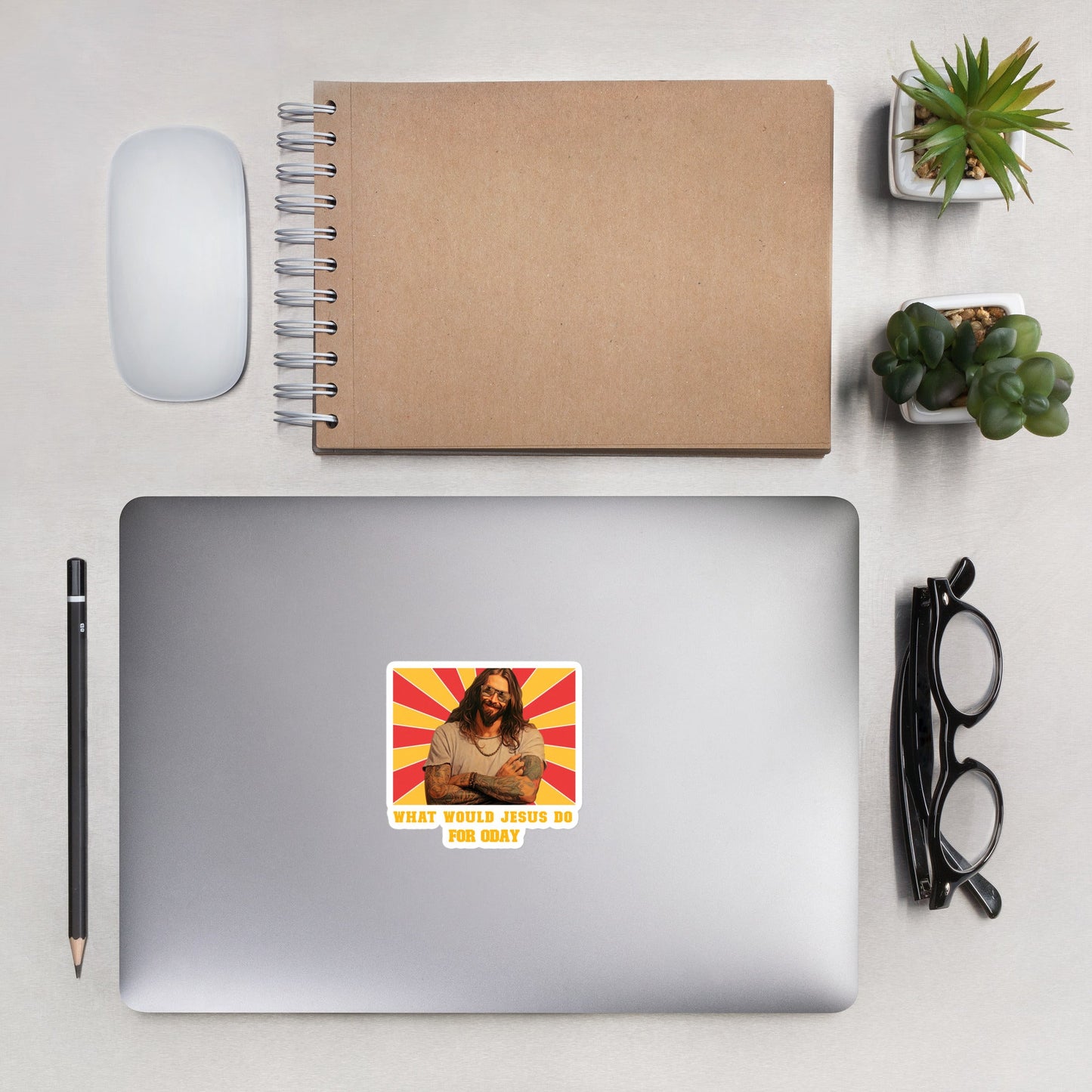 What would Jesus do for 0day v1 - Bubble-free stickers by DarkByteGear