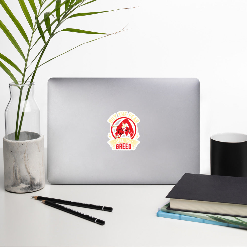 Buy the Fear; Sell the Greed - Bubble-free stickers by DarkByteGear