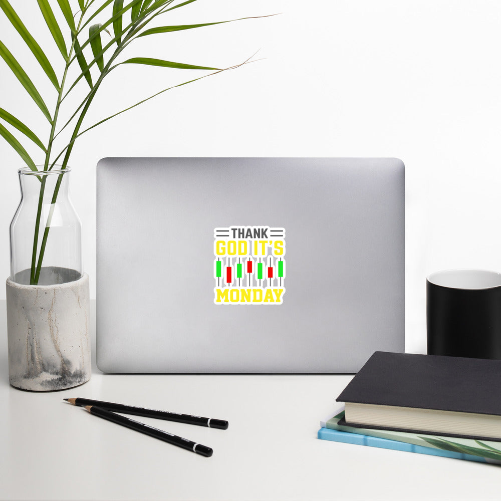 Thank God! It's Monday - Bubble-free stickers by DarkByteGear