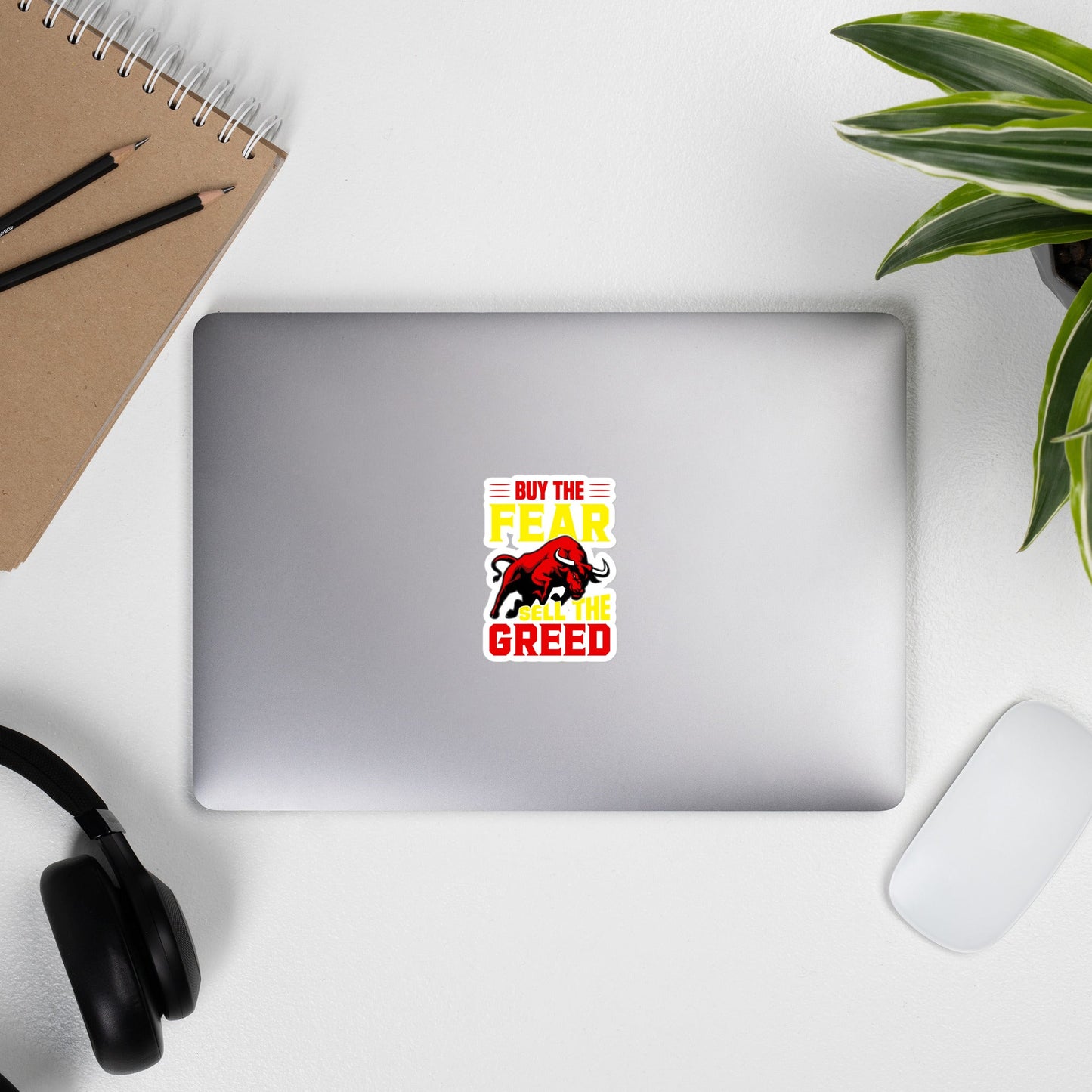 Buy the Fear; Sell the Greed V1 - Bubble-free stickers by DarkByteGear