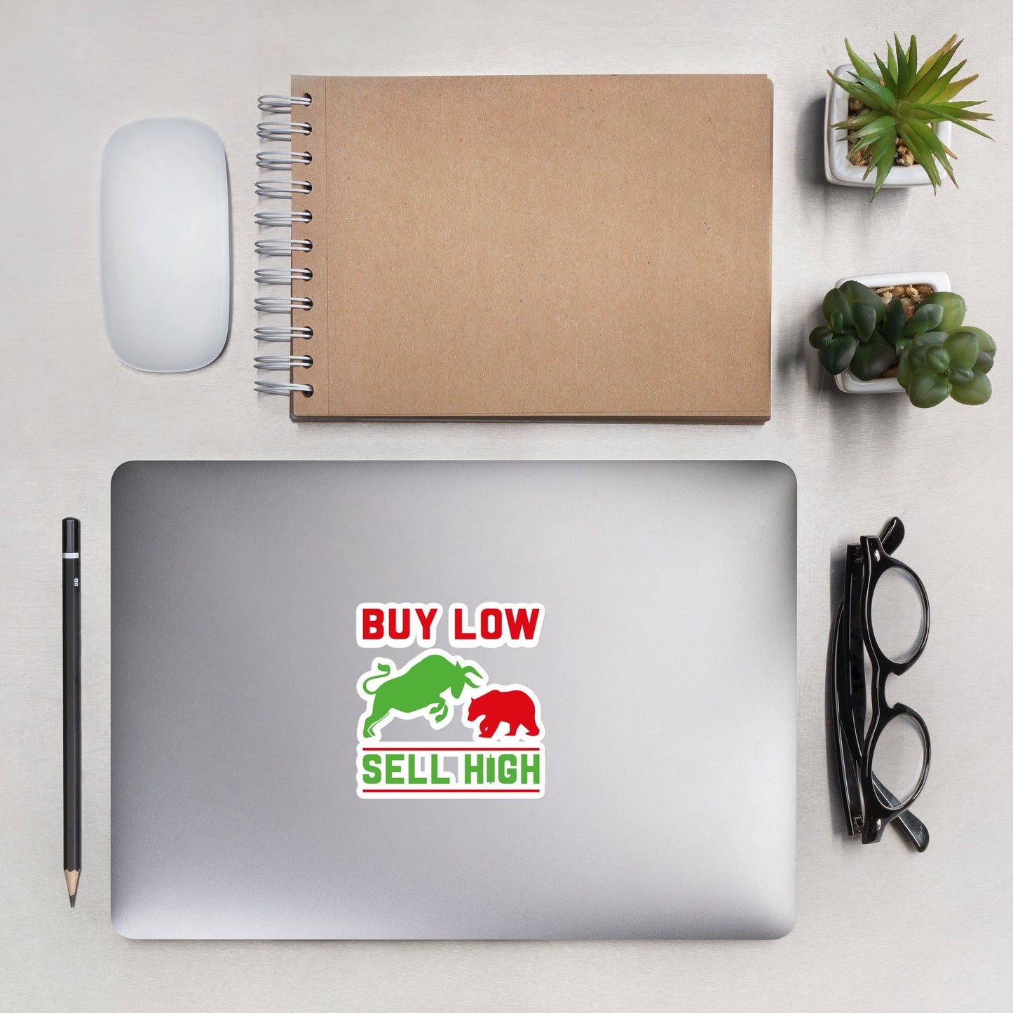 Buy low, Sell high - Bubble-free stickers by DarkByteGear
