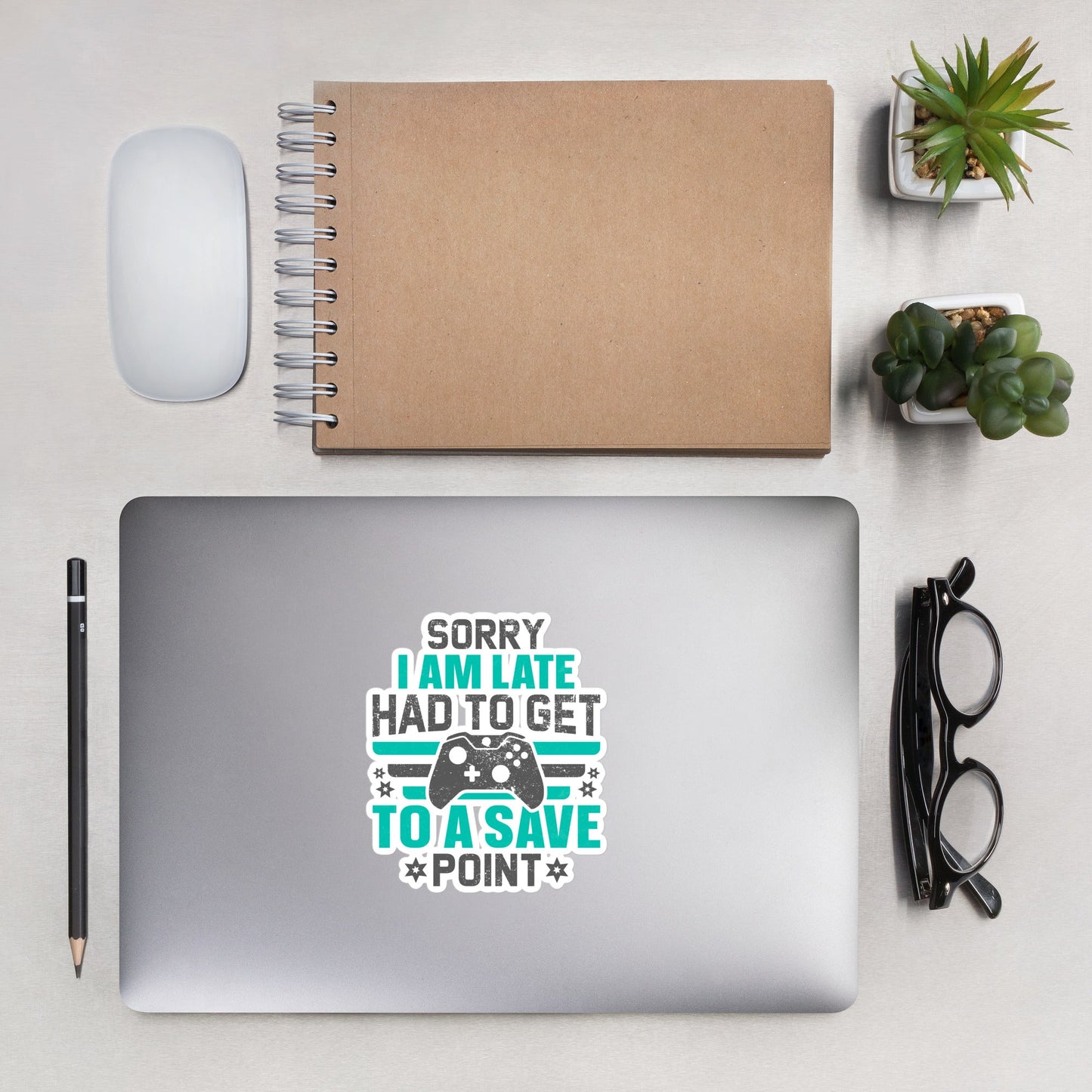 Sorry I am late, I Have to Get to a Save Point ( RK ) - Bubble-free stickers by DarkByteGear