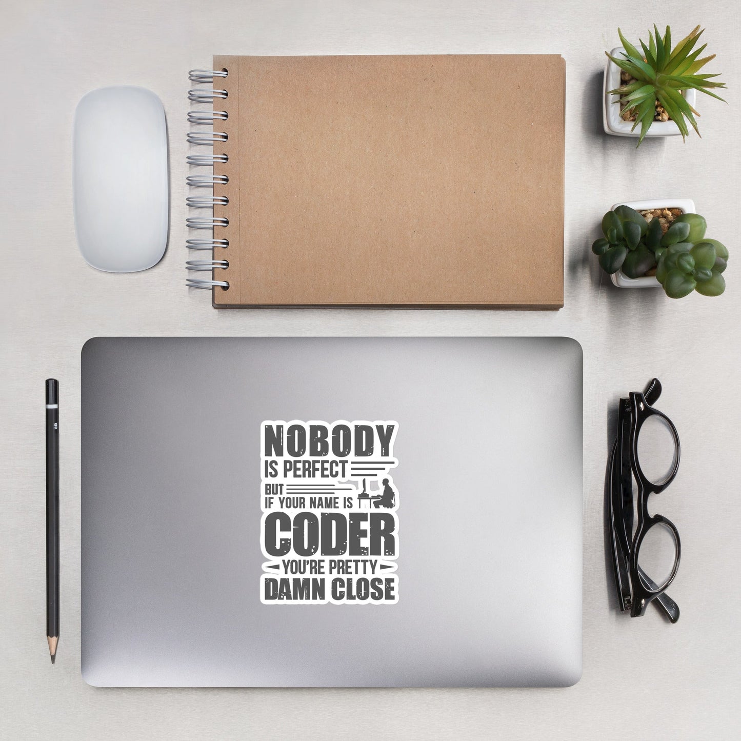 Coder Close to Perfect - Bubble-free stickers by DarkByteGear
